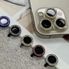 KIT (3PCS) Peliculas de brilho diamante Samsung A14/A34/A54/M14/M54/A325G/iphone11/iphone 13/ iphone 13 pro max Protetor Lente colorido AM-92