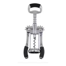Abridor De Garrafa Vinho Saca Rolha Inox Uso Domestico Em Metal