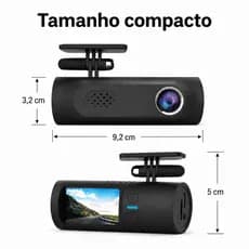 Câmera Veicular Dashcam Alta Definição Wi-Fi Visão Ampla 140° Sensor de Colisão e Gravação em Loop