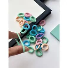 120pecas Elastico Xuxinha Rabico de cabelo pequeno colorido para crianca