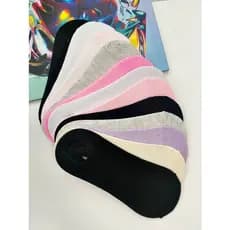 kit com 6pares meias sapatilha feminina liso tamanho35-41