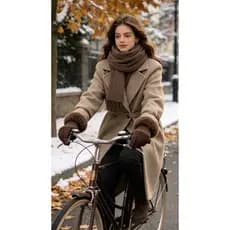 Luvas De Inverno Femininas   Com Tela Sensível Ao Toque De Pele De Coelho Condução De Veludo Grosso