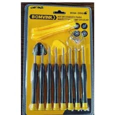 Kit Chave De Precisão Bomvink Para Reparo Celulares Notebook Tablet Kit 14 peças