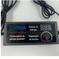 Adaptador Energia AC/DC Led Display 3V-24V 3A Potência Regulável