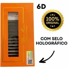 Cílios W 6D Decemars Original Com Selo Volume Egípcio Alongamento Extensão Fio A Fio Mega Maquiagem