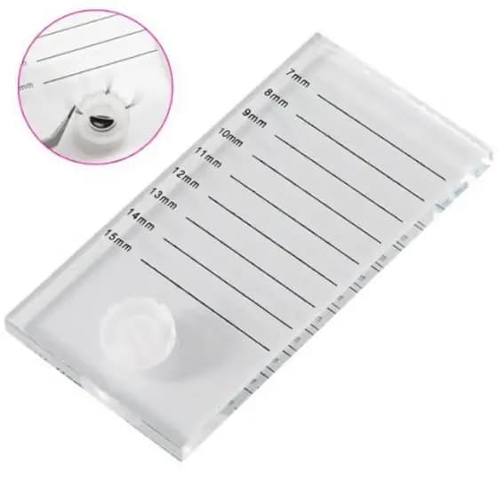 Paleta De Mão Cristal Colagem Fileiras Extensão De Cílios
