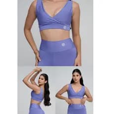 Conjunto Short Fitness Cintura alta e Top Academia Zero transparencia.