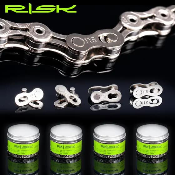 RISK Power Link 6-7-8v / 9v / 10v / 11v / 12 Emenda Rápida Corrente Bicicleta Bike MTB Speed