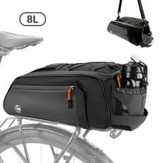Bolsa Para Bicicleta, Saco Traseiro da Cremalheira Bicicleta, Reflexo À Prova D'água 8L