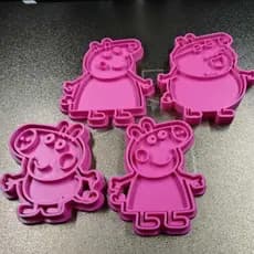 Cortadores e Carimbos de Biscoito da Peppa Pig