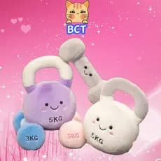 BCT Halteres Criativos Kettlebells Brinquedos De Pelúcia Centros De Fitness Bonecas Dos Desenhos Animados Decorativas Am
