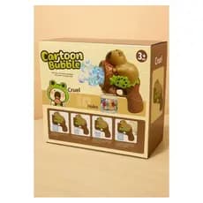 Máquina de Bolhas Infantil Capivara - Com Luz, Som e 1 Frasco de Líquido Incluso