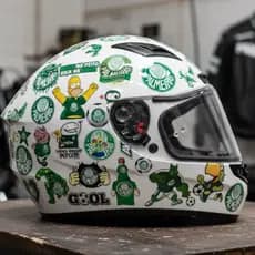 Kit Cartela adesivos Palmeiras Mancha Verde Porco - Stickers Time Futebol A prova d agua Vinil Moto