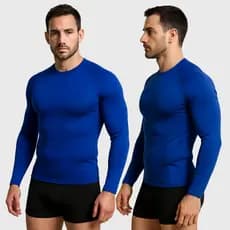 Kit Sunga Boxer Masculina Camisa Térmica Proteção Solar Comprida P ao GG Malha Fria Secagem Rápida