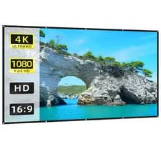 Tela Projetor Branca Reflexiva Dobrável Alta Densidade Com Ganchos Full HD para Hy300 Magcubic Epson