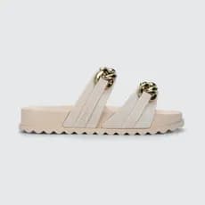 Chinelo Slide Infantil Zaxy On Rosa com Corrente e Brilho