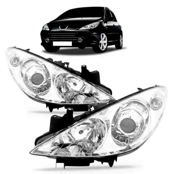 FAROL PEUGEOT 307 2007 2008 2009 2010 2011 2012 ELÉTRICO COM MOTOR