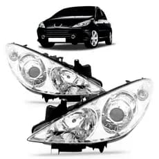 FAROL PEUGEOT 307 2007 2008 2009 2010 2011 2012 ELÉTRICO COM MOTOR