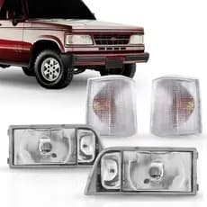 Farol D20 Completo + Piscas Cristal A20 C20 1993 A 1998