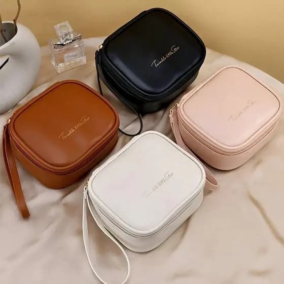 Bolsas De Maquiagem Femininas CHARM , Bolsa De Armazenamento De Almofada Menstrual PU À Prova D'água , Cosméticos