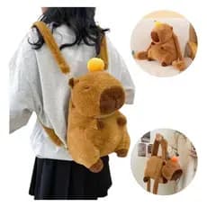 Capivara Mochila De Pelúcia Kawaii Moda Boneca Bolsa De Ombro Das Crianças Mini Bonito