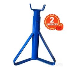 kit com 2 preguiça tripé - até 2 Ton. Azul oficina mecânica  reparos carros estética