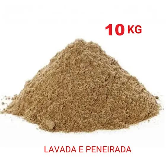 AREIA GROSSA DE RIO 10KG - USO GERAL - AREIA DE QUALIDADE - JARDINAGEM E CONSTRUÇÃO