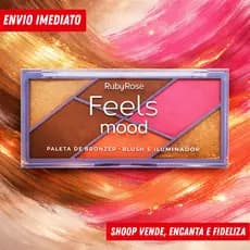 Ruby Rose | Paleta de Bronzer Blush e Iluminador Mood - HB7528