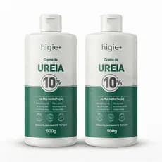 Kit 2 Cremes de ureia 10% 500g HIGIE+ | Creme hidratante para os pés ressecados Creme para mãos ressecadas