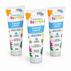 Kit 3 Pomada de Assadura para Bebê 45g Turminha da Bagunça Pomada Infantil Assaduras com Vitaminas Vegana Hipoalergênica