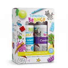 Kit Shampoo e Condicionador Infantil Sem Lágrimas TURMINHA DA BAGUNÇA 500 ml - Vegano Hipoalergênico Fórmula Suave