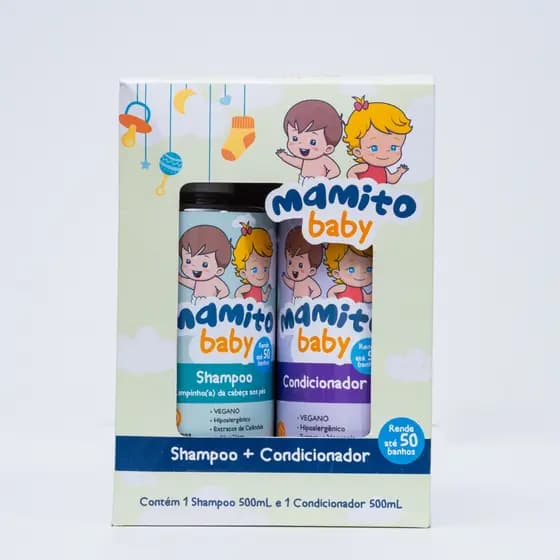 Kit Infantil Shampoo + Condicionador MAMITO BABY - 500ml