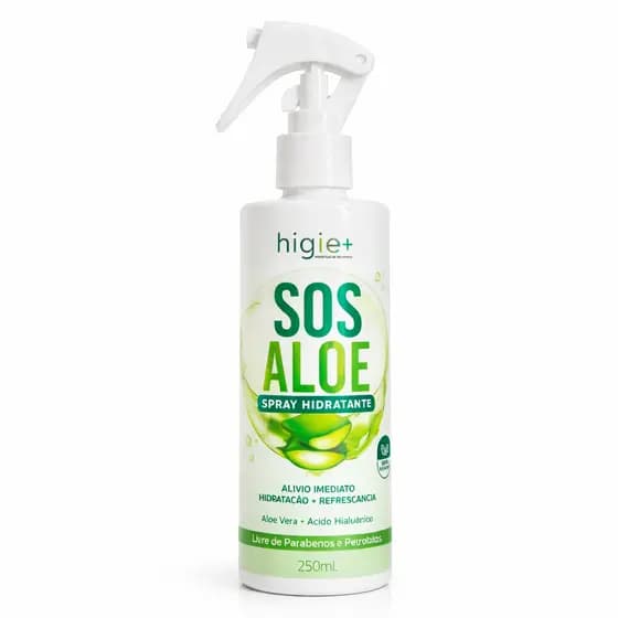 Spray Aloe Vera Hidratante Refrescante para Todos os Tipos de Pele