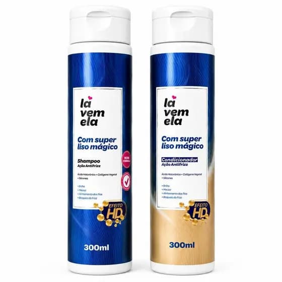 Kit Liso Mágico | Shampoo+Condicionador – Lá Vem Ela