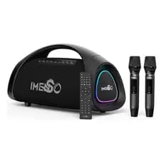 Caixa De Som Imenso X73 200w Rms 30000mah Rgb Ipx6 C/ 2 Mic Cor Preto