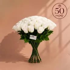 Kit 50 Botões de Rosa Branca Flor Artificial Para Buque