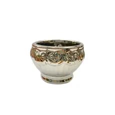 Mini Vasinho Vaso Cachepot Prata Para Suculenta Decorativo