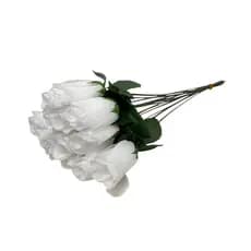 100 Botões Rosa Artificial - Buque De Botões Branco Pick