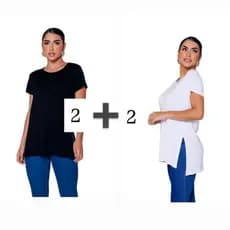 Kit 4 Blusas Sobre Legging Para Academia Cobre Bumbum