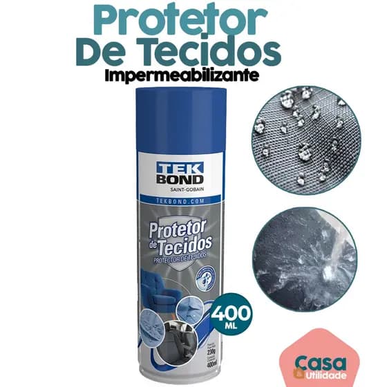 Protetor De Tecidos Sofá Sapatos Tenis Spray Impermeabilizante 400ml Tekbond