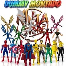 Dummy Montado e Acessórios - Varios Modelos e Acessórios 3D Imagens Ilustrativas Boneco Decorativo Super Heróis - Gamer