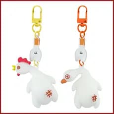 Engraçado Chaveiro Frango Assado Carro Clipes 2 Peças Saco De Mudança De Cor Charme Ornamento Bonito Decoração yikuiabr