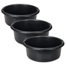 Kit 3 Bacias Plástica 6L Resistente Multiuso Cozinha Lavanderia – Envio Rápido