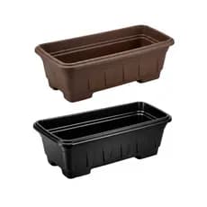 kit 3 Und Vaso Floreira Jardineira Preta 4 Litros Horta Mudas Cacto suculentas ervas