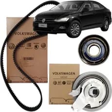 Kit Correia Dentada + Tensor + Polia Volkswagen Virtus 1.0 12v 3cc TSI (Turbo)