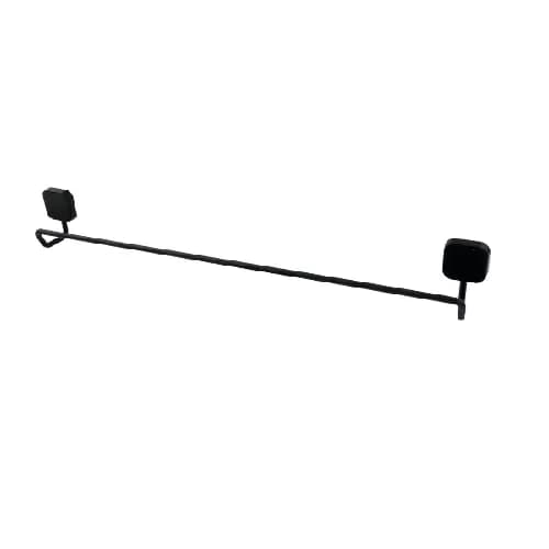 PORTA TOALHA DE BANHO PAREDE BANHEIRO MODELO PREMIER LUXO BLACK PRETO FOSCO - LANÇAMENTO