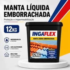 Manta Líquida Ingáflex 12kg Impermeável Para Telhado Laje Parede Externa e Marquise