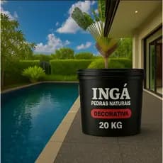 Textura Decorativa Pedras Naturais Ingá 20kg para Paredes Fachadas Muros Salas e Áreas Gourmet