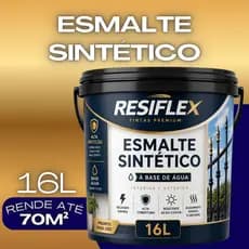 Esmalte Sintético Tinta SemiBrilho 16L Baixo Odor Boa Cobertura Para Madeira Ferro e Metal