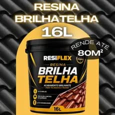 Resina Acrílica 16L Acabamento Brilhante Para Telhado Telha Antigas